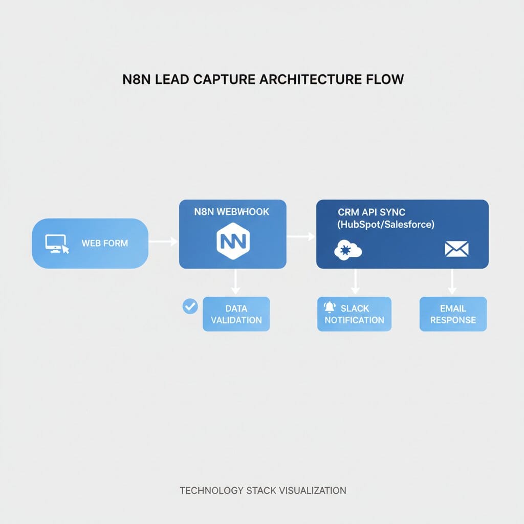 N8N Lead Capture Architecture Flow